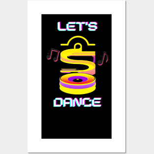 Let's dance cute music graphic design artwork Posters and Art